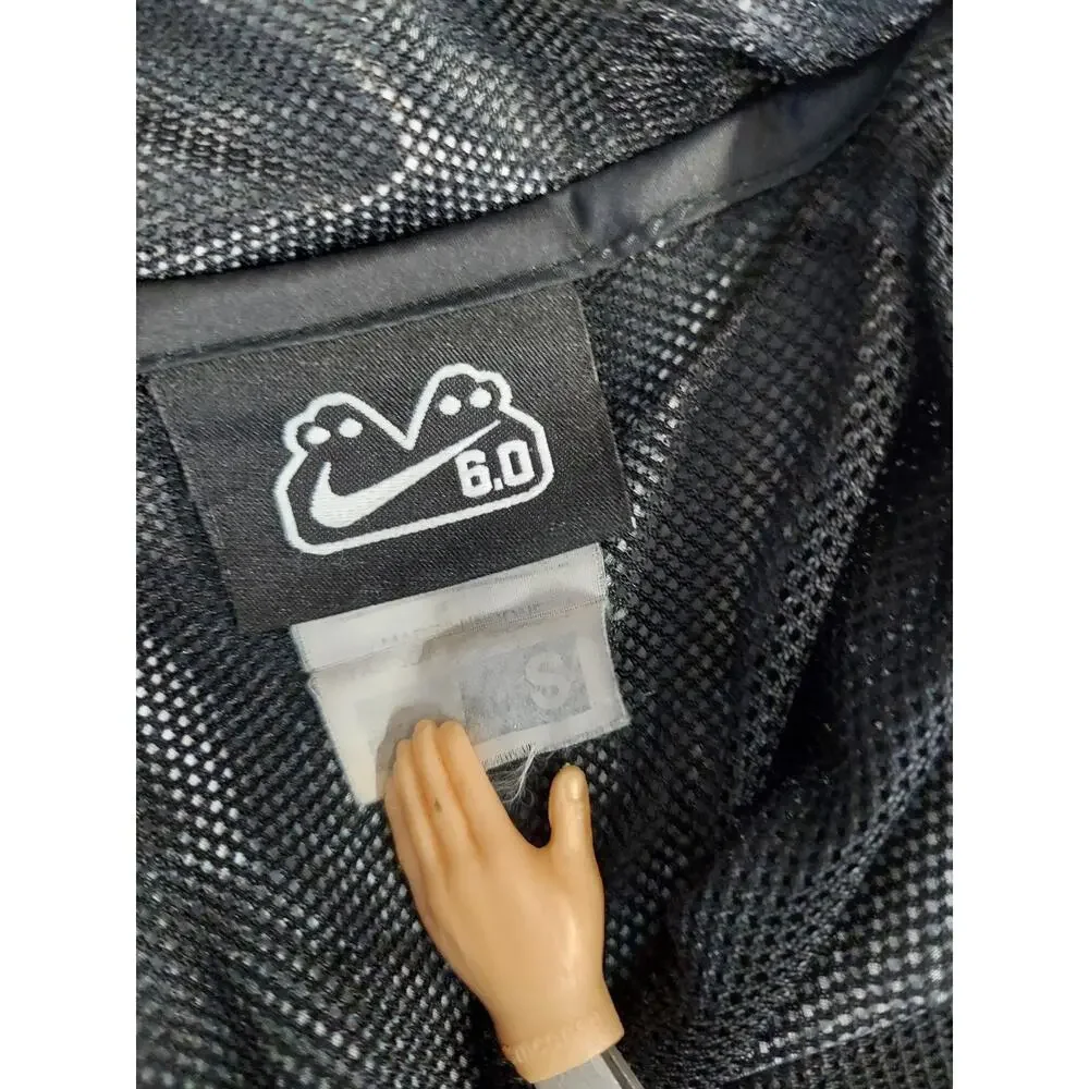 Nike Black Performance Jacket with Blue Floral‎ Accents